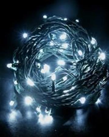 LED řetěz Solight, 120 LED, 20m, přívod 5m, 8 funkcí, IP44, modrý 1V02-W