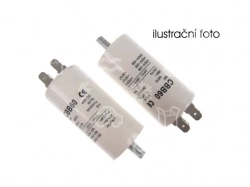 kondenzátor SC 1141, 8 uF, 450 V, d = 35x65 mm, (4 x faston + šroub), 886DS-08