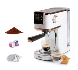 Espresso kávovar 3v1 - pákový, na pody i na kapsle - DOMO DO746K + DOPRAVA ZDARMA