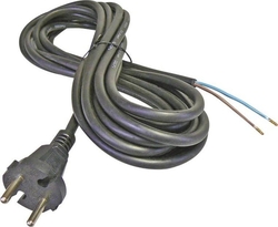 Flexo šňůra gumová 3x 1,5mm2, 3m, černá S03230