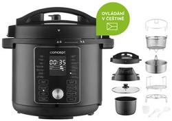 Multifunkční tlakový hrnec s Air Fry poklicí COOKERY CK8000 + DOPRAVA ZDARMA
