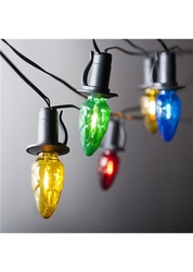 Prodloužení pro venkovní soupravu LED Filament Šiška barevná, černá kabeláž + DOPRAVA ZDARMA
